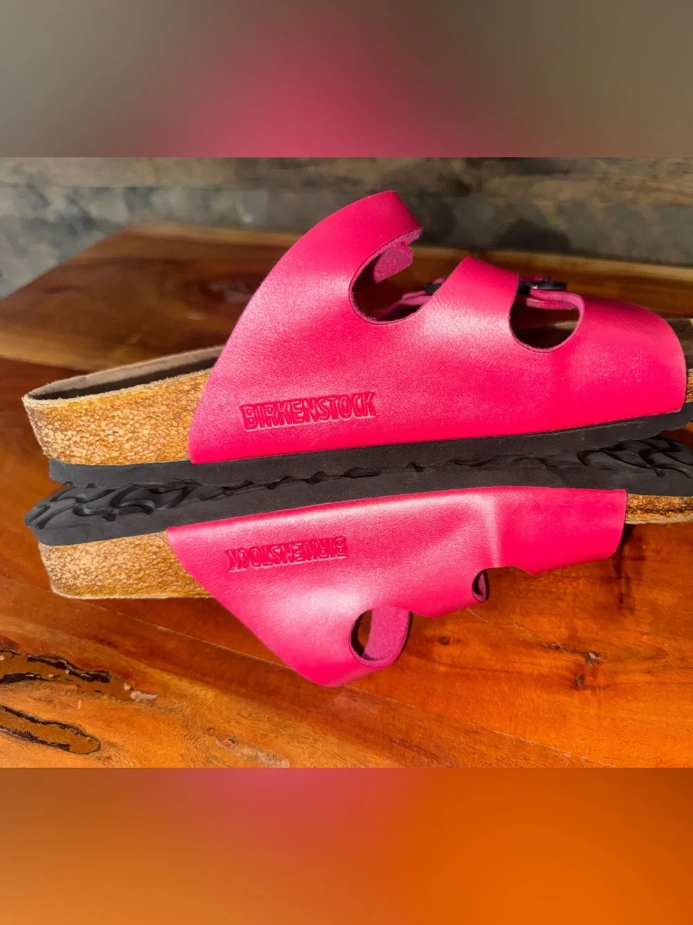 Birkenstock Florida hot pink GUC SZ 7.5